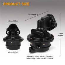 Mechanical Fuel Pump for 327, 409, 400, 348, 307, 305, 283, 267, 302, 350l, Replaces M4891 12355613 SP1321MP