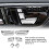 3X for   C E GLK GL ML Car  Adjust Button  Cover Decorative Sticker Trim Accessories 3