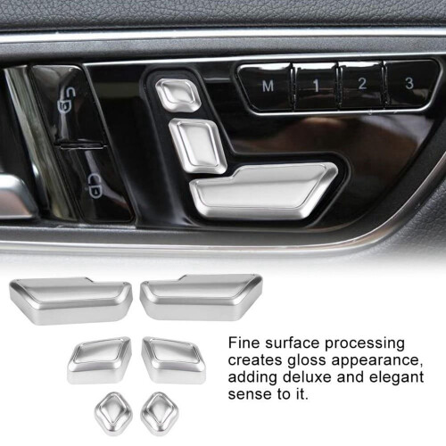 3X for   C E GLK GL ML Car  Adjust Button  Cover Decorative Sticker Trim Accessories 2