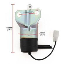 2X 15471-60010 12V Fuel Shut Off Solenoid 052600-1000 15471-60013 for Tractor Part Generator Stop Solenoid