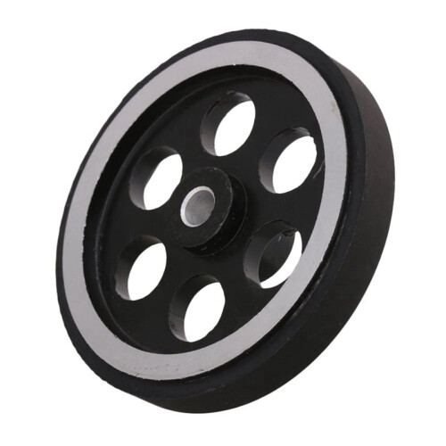 10PCS 200X6mm Industrial Aluminum Rubber Measuring Rotary Encoder Meter Wheel 2