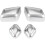3X for   C E GLK GL ML Car  Adjust Button  Cover Decorative Sticker Trim Accessories 9