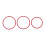 4Pcs Red Aluminum Bolt- Replace Door Lock Knobs with 3Pcs Car  Adjustment  Knob  Cover Trim Red 7