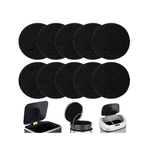 10Pcs Charcoal Filter for Compost Bucket 6.7 Inch Kitchen Activated Carbon Compost Bin Filter Replace for Countertop Bin 1