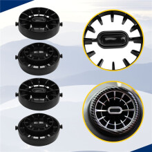 1Set/4pcs Car Air Conditioner Air Outlet Modification Parts for 453 Fortwo Black
