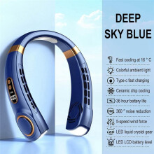 Portable Neck Fan, Rechargeable PeRsonal Hand-Free Fan,Adjustable Bladeless Fan for Working, Traveling,Office