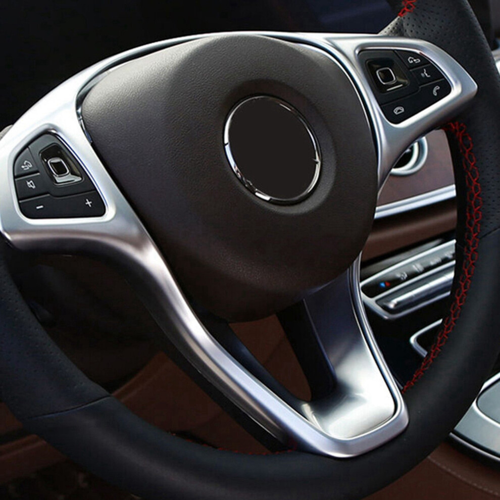 2X Car Steering Wheel Button Frame Decoration Cover Sticlers Trim For C Class W205 E Class W213 Glc X253 4713126502049