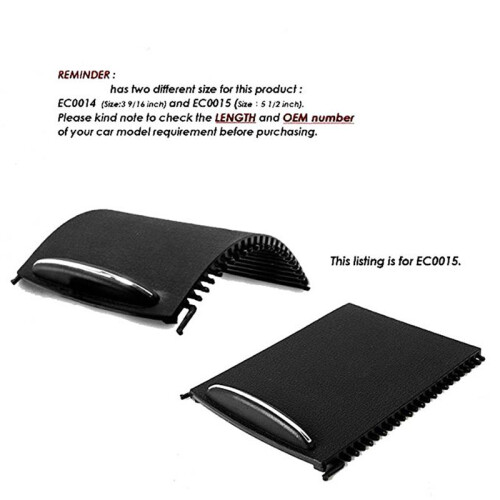 2X Center Console Sliding Shutters Cup Holder Roller Shutter Cover for - C-Class W203 2000-2007 2036800123 2