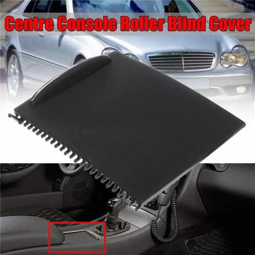 2X Center Console Sliding Shutters Cup Holder Roller Shutter Cover for - C-Class W203 2000-2007 2036800123