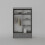 (Grey, 150cm) Charlie High Gloss Sliding Wardrobe 4