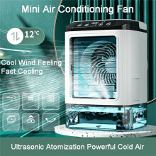 Portable Air Conditioner Portable Fan Dual Spray Ultrasonic Atomization Speed Mute Air Cooler