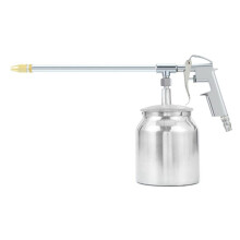 1PCS Deep Cleaning Gun Silver Pot Type Pneumatic Spray with 5mm Nozzle and Aluminum Pot for Furniture Factory Facilities