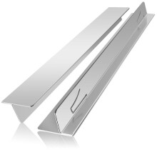 StoveGap Covers Stainless Steel StoveGap Filler,13.8 Inch to 27.5 Inch Adjustable Length (2PC),Oven Stove Side GapGuards