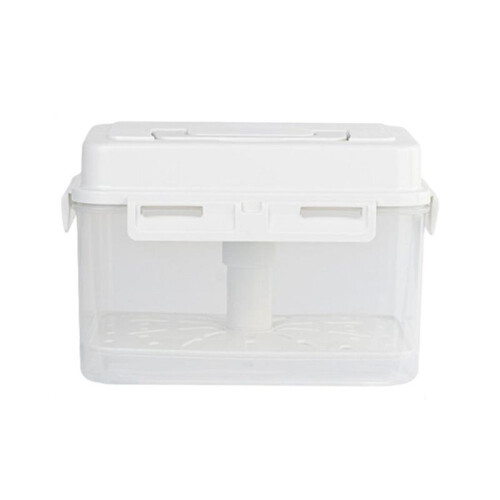 Pickle Container Rectangle Food Fermentation Storage Box for Home Kitchen Jar Airtight Pickle Press Keeper with Handle B