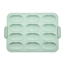 Silicone Mold Baking Mold Bread Baking Tray Nonstick Cake Mold Pans Bread Baking Tool,12-Grid Pie Mold