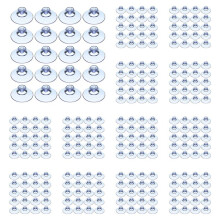300 Pièces Ventouses Transparentes, Ventouses En Plastique, Coussinets Sans Crochets pour Extérieur, Cuisine, Salle de Bain, Fenêtre 20mm