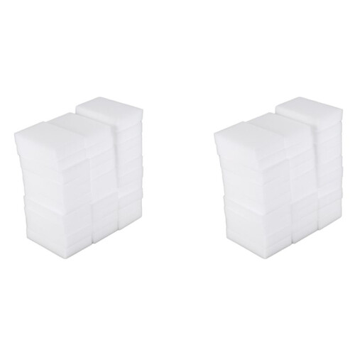 60X Magic Cleaning Sponge Eraser Melamine Cleaner Multifunction White 1