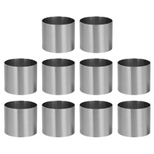 Round Cake Rings Mold, Cake & Pastry Ring Round Food Ring Stainless Steel,Dessert Food Rings Food Molding Set 2.4In