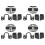 4 Sets TRD Door Stabilizer Door Lock Protector Latches Stopper Covers for  E12 E13 C27 C28 1