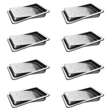 8X Stainless Steel Garbage Flap Lid Trash Bin Cover Flush Built-in Balance Swing Flap Garbage Lid B