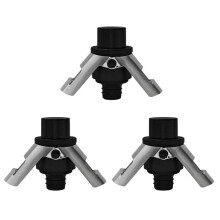 3X Stainless Steel Champagne Stopper, Champagne Bottle Stopper with Pump, Suitable for Sparkling Wine Bottles-Black