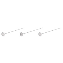 3X Long Stem Compost Soil Thermometer - Fast Response Stainless Steel 20 Inch - Measuring Probe - Fahrenheit and Celsius
