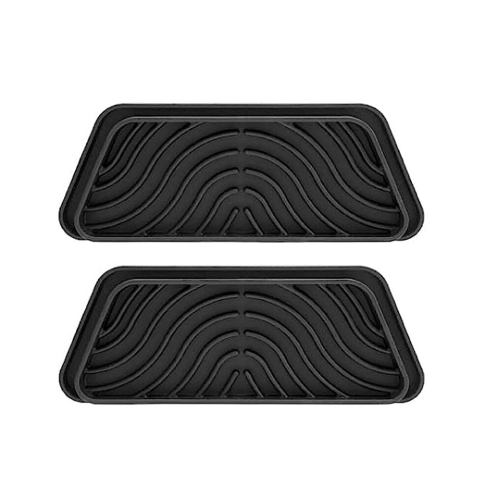 2Pcs Refrigerator Drip Catcher, Refrigerator Drip Tray For Water Tray,Fridge Water Dispenser Drip Tray Trapezoid 4711482250055