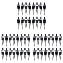 48 Pieces Metal Cork Blank Wine Cork Kit Reusable Wine Cork Insert Set Hardware for Wedding Wine Party Bar DIY Turning