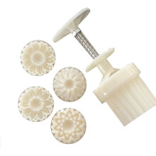 Daisy-Shaped Printing Moon Cake Mold Cake Cake Decoration Tool Hand-Pressed Household Baking Mold