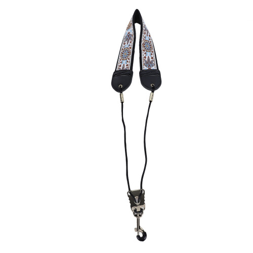 TS‑05 Correa de cuello bordada para saxofón 49–61cm 2