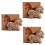 Holz-Plätzchenform, Geprägte Form, 3D-Geschnitzte Holztier-Plätzchenform, 1