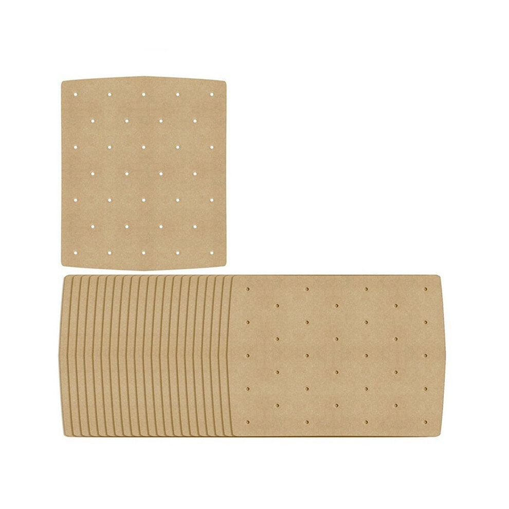 50PCS Fruit Air Fryer Paper Disposable Food Paper Liner Oil-Proof Dish Barbecue Steamer Airfryer Baking Accessories