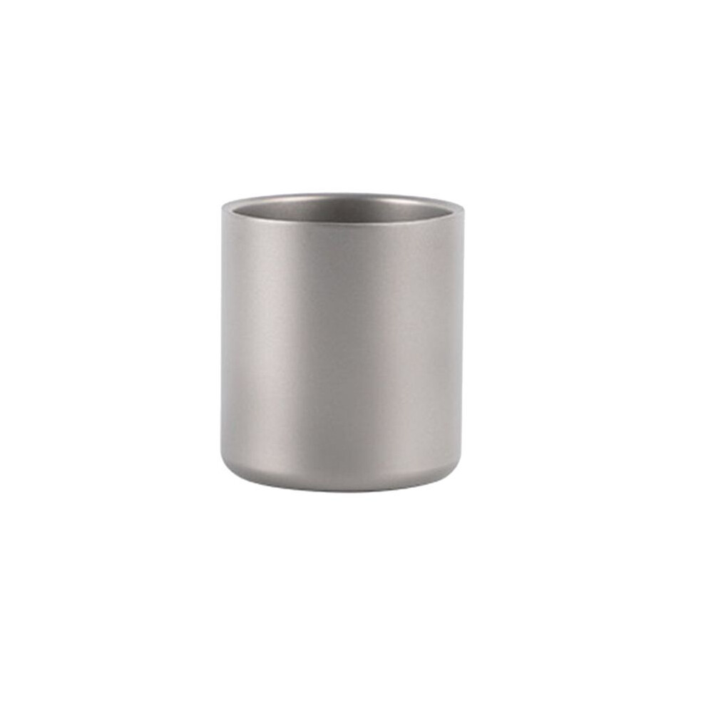 Tauoh 350Ml Double Wall Titanium Water Cup Coffee Tea Mug For Home Office Outdoor Camping Hiking Picnic Without Handle