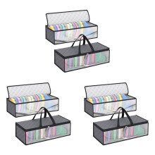 6 Pack Hat Storage Bag for Baseball, Caps Hat Organizer Case Hat Holder Rack with 2 Carry Handles for Closet Moisture
