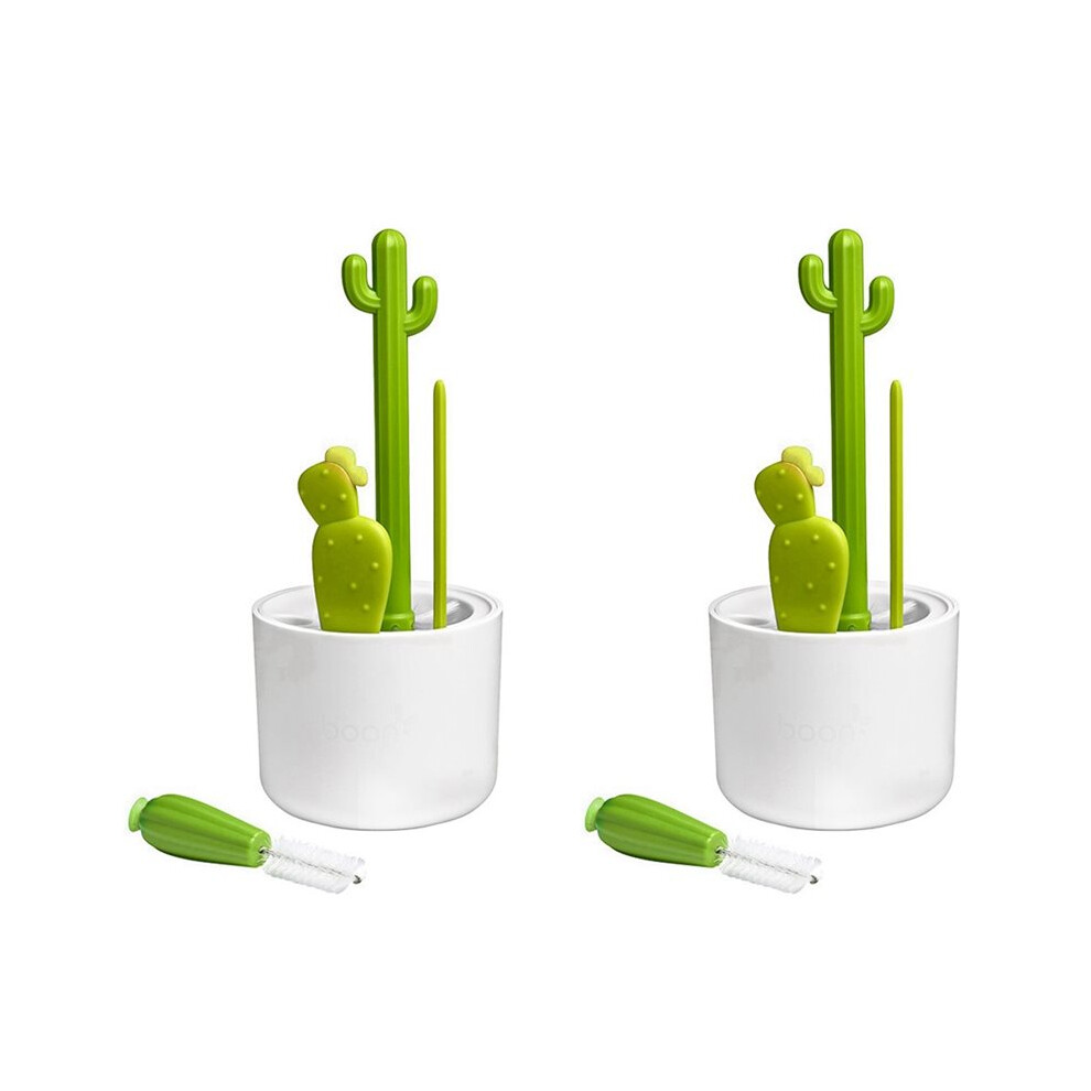 2X Cactus Bottle Brush, Straw Brush, Multifunctional Cleaning Brush Set, Full-Angle Cleaning