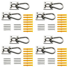 8 Set M6 Decken Wand Halterung Hängende Hardware Befestigungs Set U-Förmige Haken für Yoga Hänge Matten Schaukeln Marine Yacht Zubehör