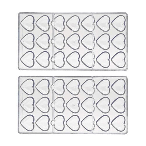 2PCS Polycarbonate Chocolates Mould Professional Molds for Candy Bar Mold Confectionery Easter Baking