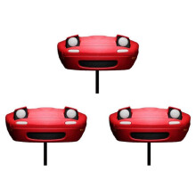 3X Wall-Mounted Antique Key Hook, Classic Style, Door Key Storage Rack, to Define A Clear Space in the Home. Miata Red