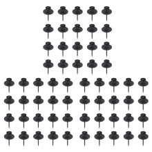 60 Pack Small Nails for Picture Hanging Double-Headed Picture Hangers Nails Wall Nails for Hanging Pictures (Black)