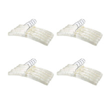 20X Satin Padded Hangers for Delicate Wedding Dresses Silk Hangers with Anti-Rust Swiveling Chrome Hook