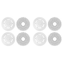 4x Dweildoeken met Dweilplaten Reserveonderdelen voor Deebot T20 Omni / T20e Omni Robotstofzuiger Dweilpad Mophouder