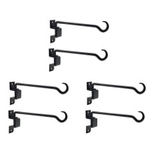 16 Inch 6 Pack Swivel Plant Hangers Outdoor Heavy Duty- Plant Hanging Hook Bracket for Flowers Baskets Pots Bird Feeder
