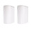 2X Plastic Narrow Type Kitchen Trash Can Toilet Press Type Waste Bin Dustbin Bathroom Trash Bin Basket White 2