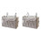 2X Bedside Hanging Pocket Storage Bag Bedside Storage Caddy Organizer Holder for Headboards Bunk Beds Dorm Rooms,Grey 1