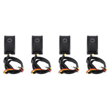 4X Jtron Car Button DIY Paste Type Off/ for Car Reading Lamp/Turn Lights Small Light 12V/200Ma
