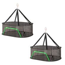2X Fischtrocknungsnetz, Aufhängbares Trockennetz, Trockengestell-Netztrockner, Fischnetz-Trockennetz zum Trocknen Von Fisch, Gemüse und Obst A