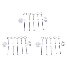 15 Wedding Metal 2 Tier Cake Stand Center Handle Rods Fittings Kit