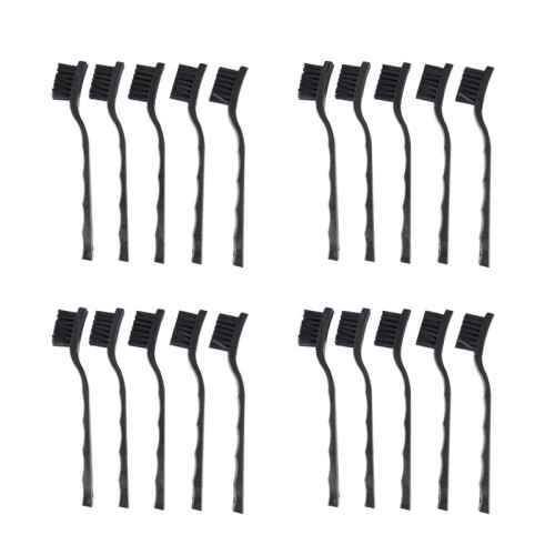20 Pcs Black Non Slip Handle PCB Rework ESD Anti Static Dust Brush 17cm
