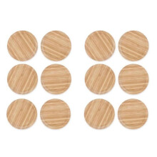 12 PCS Wine Glass Covers Wood Drinking Glass Lids to Keep Bugs Out Wood Water Glass Toppers Keeps Debris and Dust