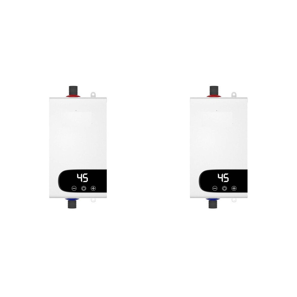 2X 4500W Electric Water Heater - Fast Instant Heating Small Electric Water Heater Constant Temperature Eu Plug 4711695815805